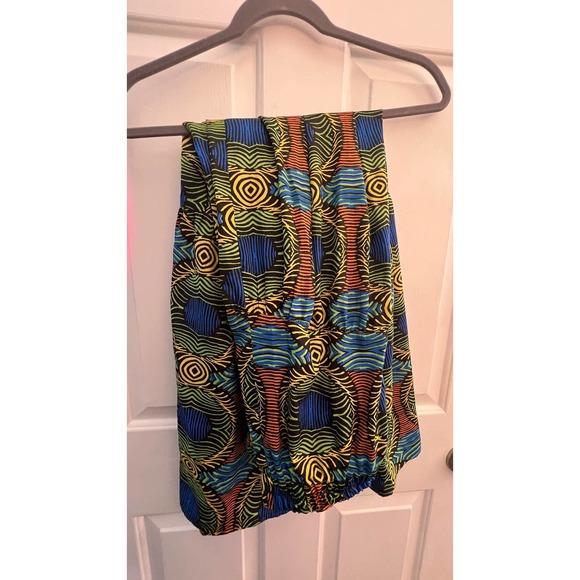 Silky Maxi Skirt in African Print floor length maxi size 1x 16w / 18w - Picture 3 of 6